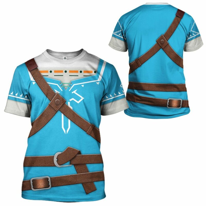 The Legend Of Zelda Link BOTW Cosplay Costumes- T-shirts For Men