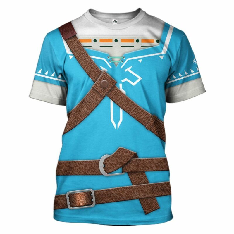 The Legend Of Zelda Link BOTW Cosplay Costumes- T-shirts For Men