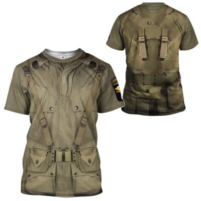 WW2 Paratroopers Cosplay Costumes- T-shirts For Men