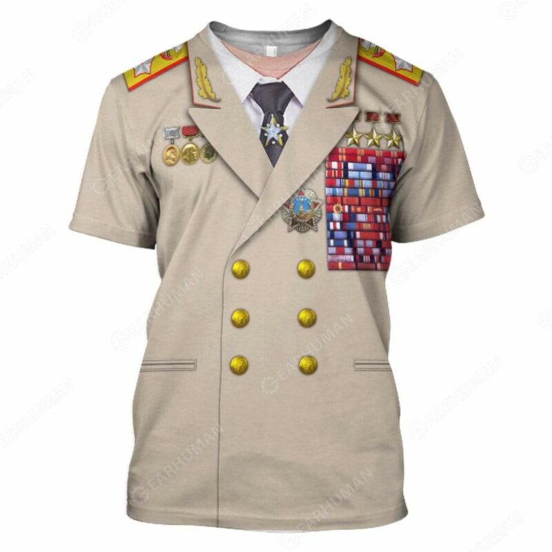 Leonid Ilyich Brezhnev Cosplay Costumes, Costume T-shirts For Men