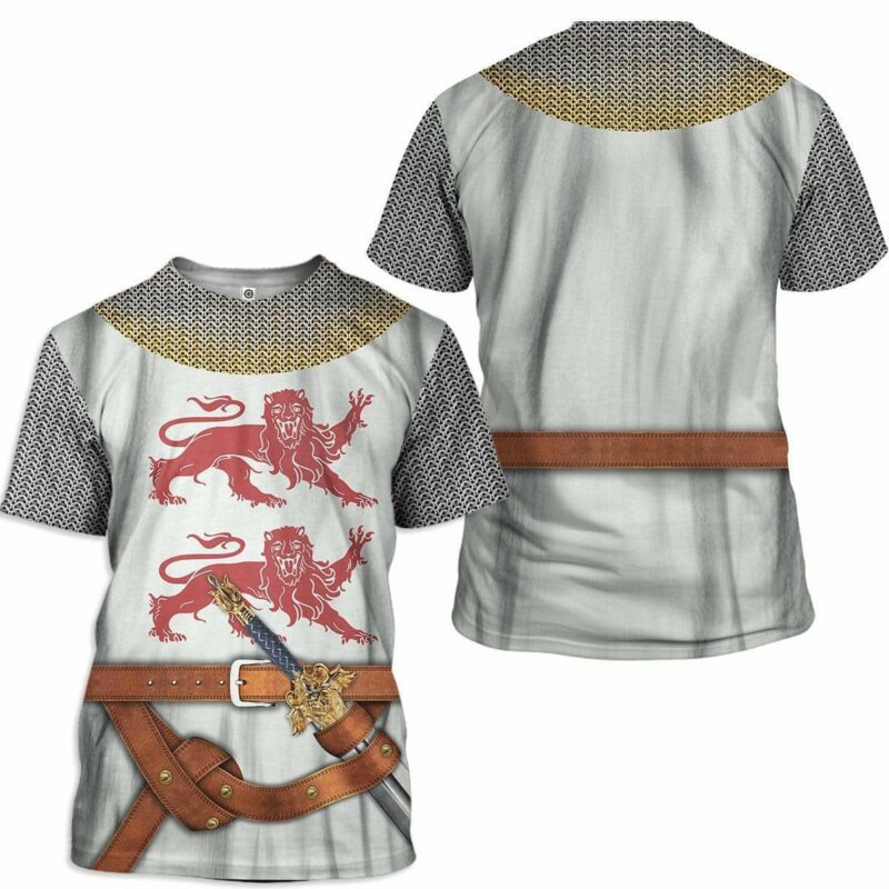 William I of England Cosplay Costumes, Costume T-shirts For Men