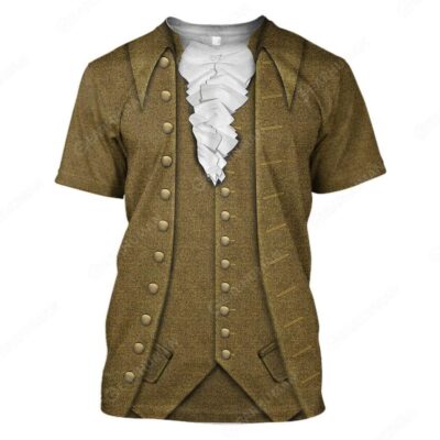 John Adams Cosplay Costumes, Costume T-shirts For Men