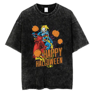 Ghost Rider Happy Halloween Marvel Comics T-Shirt, Ghost Rider T-shirt, Halloween T-shirt