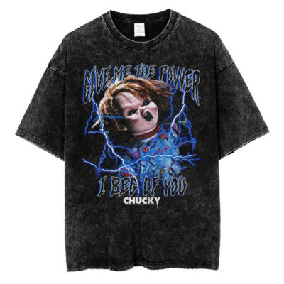 Chucky Give Me The Power I Beg Of You Child's Play T-Shirt, Chucky T-shirt, Halloween T-shirt