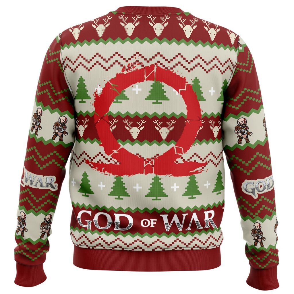 God of Christmas God of War Ugly Christmas Sweater