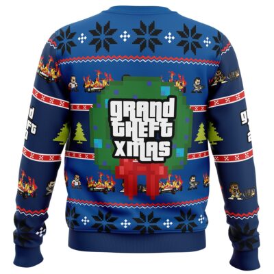 Grand Theft Xmas GTA Grand Theft Auto Ugly Christmas Sweater