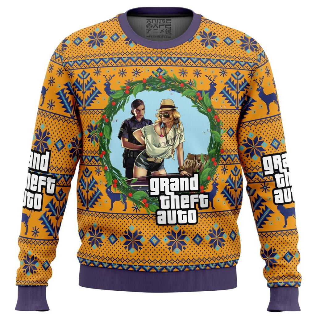 GTA Grand Theft Auto Ugly Christmas Sweater