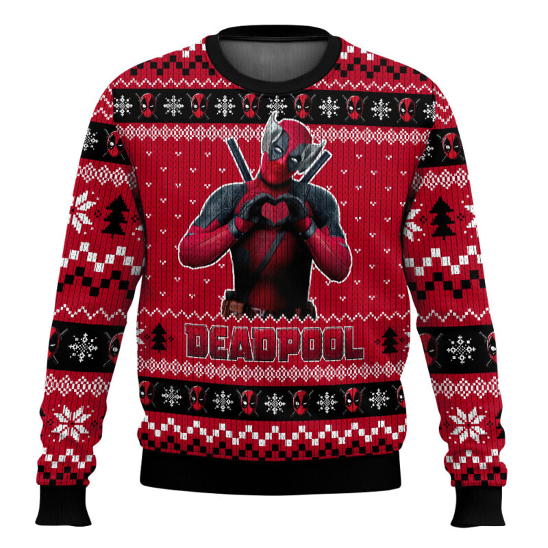 Deadpool X Wolverine Ugly Christmas Sweater