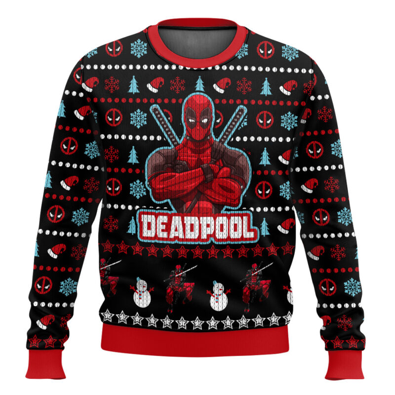 Deadpool X Wolverine Ugly Christmas Sweater