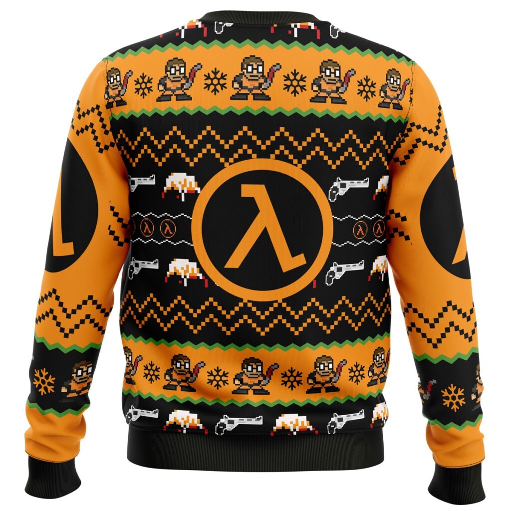 Gordon Freeman Half-Life Ugly Christmas Sweater