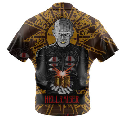 Pinhead Hawaiian Shirt, Hellraiser Hawaiian Shirt, Halloween Hawaiian Shirt