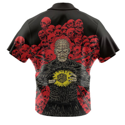 Pinhead Hawaiian Shirt, Hellraiser Hawaiian Shirt, Halloween Hawaiian Shirt