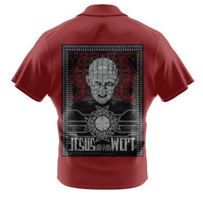 Pinhead Hawaiian Shirt, Hellraiser Hawaiian Shirt, Halloween Hawaiian Shirt