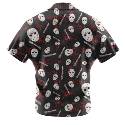 Jason Voorhees Hawaiian Shirt, Friday the 13th Hawaiian Shirt, Halloween Hawaiian Shirt