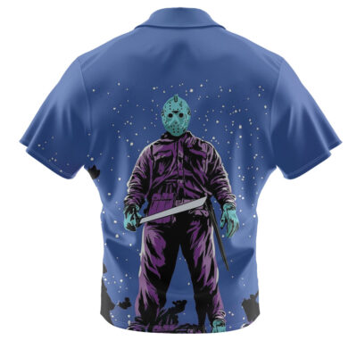 Jason Voorhees Hawaiian Shirt, Friday the 13th Hawaiian Shirt, Halloween Hawaiian Shirt