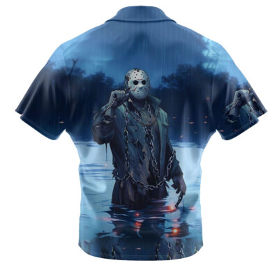 Jason Voorhees Hawaiian Shirt, Friday the 13th Hawaiian Shirt, Halloween Hawaiian Shirt