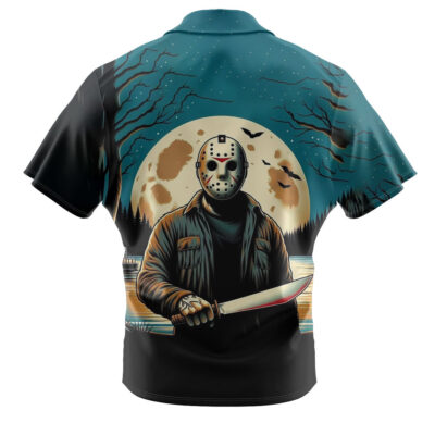 Jason Voorhees Hawaiian Shirt, Friday the 13th Hawaiian Shirt, Halloween Hawaiian Shirt