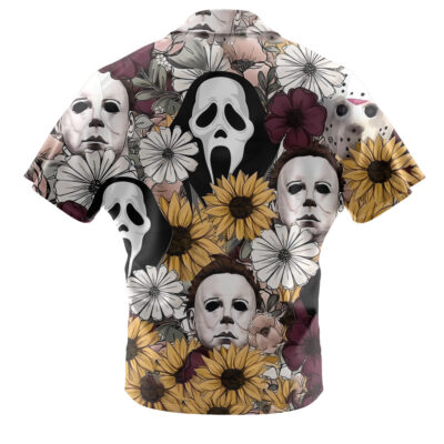 Jason Voorhees Hawaiian Shirt, Friday the 13th Michael Myers Hawaiian Shirt, Halloween Hawaiian Shirt