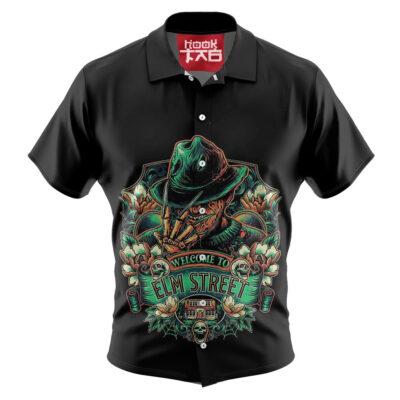 Freddy Krueger Hawaiian Shirt, A Nightmare on Elm Street Hawaiian Shirt, Halloween Hawaiian Shirt