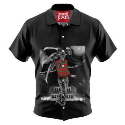 Freddy Krueger Hawaiian Shirt, A Nightmare on Elm Street Hawaiian Shirt, Halloween Hawaiian Shirt