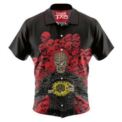 Pinhead Hawaiian Shirt, Hellraiser Hawaiian Shirt, Halloween Hawaiian Shirt