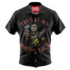 This Is My Happy Face Leatherface Hawaiian Shirt, The Texas Chain Saw Massacre Hawaiian Shirt, Hawaiian Shirt