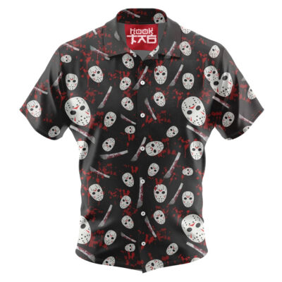 Jason Voorhees Hawaiian Shirt, Friday the 13th Hawaiian Shirt, Halloween Hawaiian Shirt