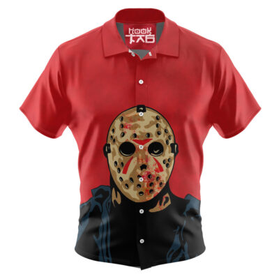 Jason Voorhees Hawaiian Shirt, Friday the 13th Hawaiian Shirt, Halloween Hawaiian Shirt