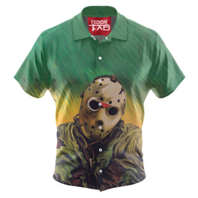 Jason Voorhees Hawaiian Shirt, Friday the 13th Hawaiian Shirt, Halloween Hawaiian Shirt