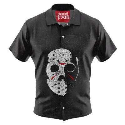 Jason Voorhees Hawaiian Shirt, Friday the 13th Hawaiian Shirt, Halloween Hawaiian Shirt