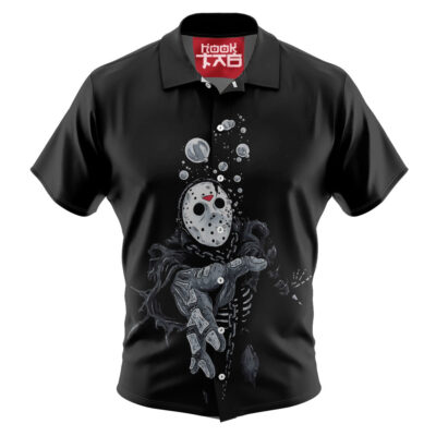 Jason Voorhees Hawaiian Shirt, Friday the 13th Hawaiian Shirt, Halloween Hawaiian Shirt