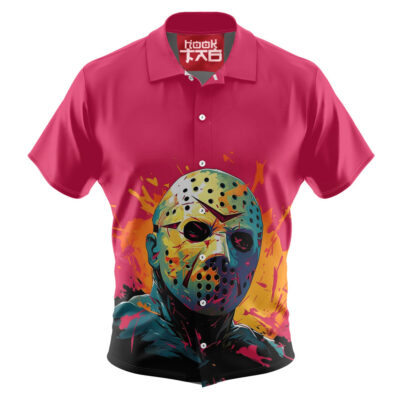 Jason Voorhees Hawaiian Shirt, Friday the 13th Hawaiian Shirt, Halloween Hawaiian Shirt