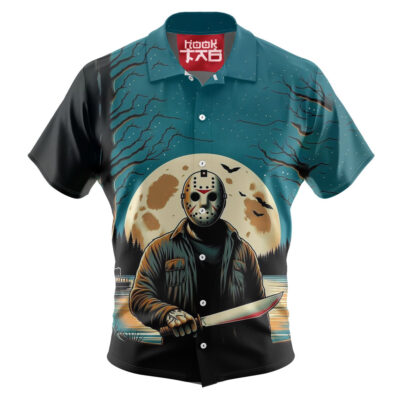 Jason Voorhees Hawaiian Shirt, Friday the 13th Hawaiian Shirt, Halloween Hawaiian Shirt