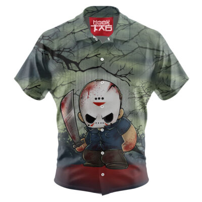 Jason Voorhees Hawaiian Shirt, Friday the 13th Hawaiian Shirt, Halloween Hawaiian Shirt