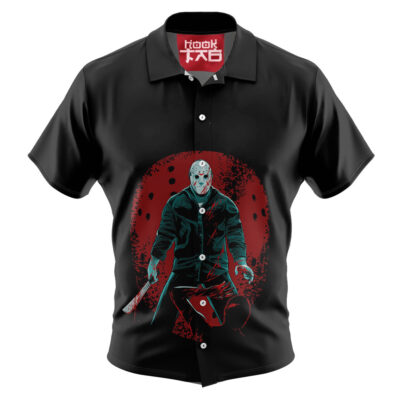 Jason Voorhees Hawaiian Shirt, Friday the 13th Hawaiian Shirt, Halloween Hawaiian Shirt