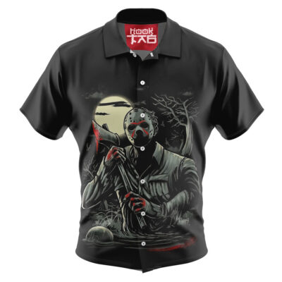 Jason Voorhees Hawaiian Shirt, Friday the 13th Hawaiian Shirt, Halloween Hawaiian Shirt