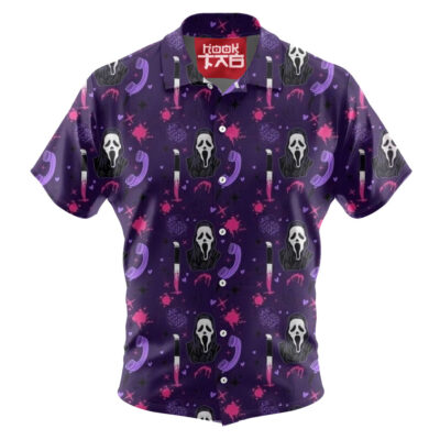 Ghostface Hawaiian Shirt, Scream Hawaiian Shirt, Halloween Hawaiian Shirt