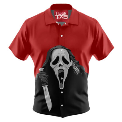 Ghostface Hawaiian Shirt, Scream Hawaiian Shirt, Halloween Hawaiian Shirt