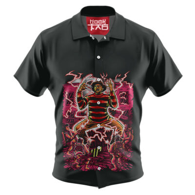 Freddy Krueger Hawaiian Shirt, A Nightmare on Elm Street Hawaiian Shirt, Halloween Hawaiian Shirt