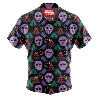 Jason Voorhees Face Hawaiian Shirt, Halloween Hawaiian Shirt