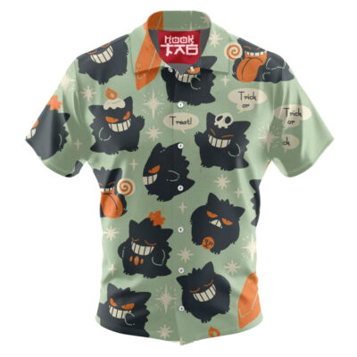 Gengar Hawaiian Shirt, Pokemon Hawaiian Shirt, Halloween Hawaiian Shirt