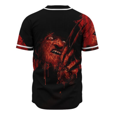 Freddy Krueger Baseball Jersey, A Nightmare on Elm Street Baseball Jersey, Halloween Baseball Jersey