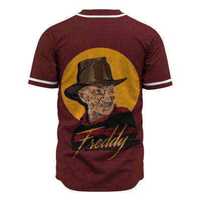 Freddy Krueger Baseball Jersey, A Nightmare on Elm Street Baseball Jersey, Halloween Baseball Jersey