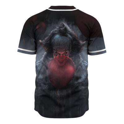 Pennywise Baseball Jersey, IT Baseball Jersey, Halloween Baseball Jersey