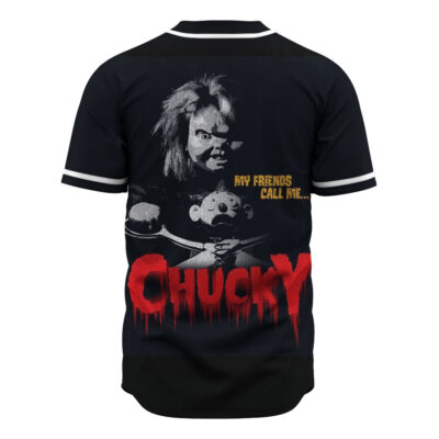 My Friend Call Me Chucky Baseball Jersey, Halloween Baseball Jersey