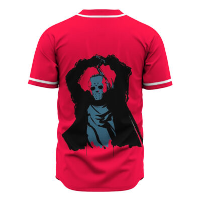 Jason Voorhees Baseball Jersey, Friday the 13th Baseball Jersey, Halloween Baseball Jersey