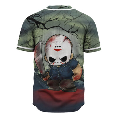 Jason Voorhees Baseball Jersey, Friday the 13th Baseball Jersey, Halloween Baseball Jersey