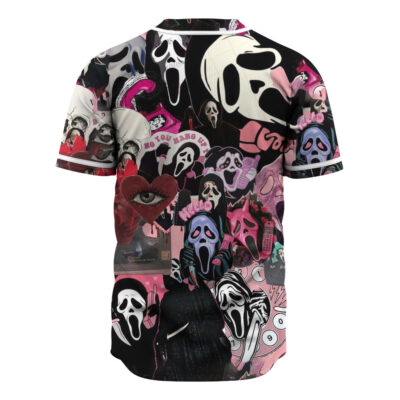 Ghostface Baseball Jersey, Scream Baseball Jersey, Halloween Baseball Jersey