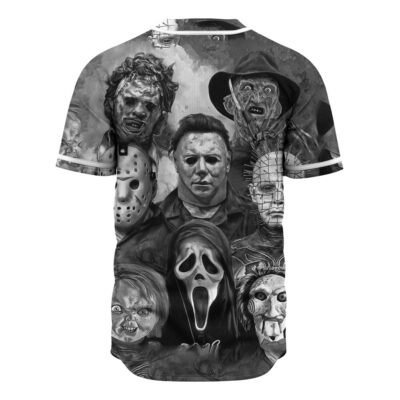 Horror Movie Baseball Jersey, Halloween Baseball Jersey