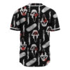 Ghostface Baseball Jersey, Scream Baseball Jersey, Halloween Baseball Jersey